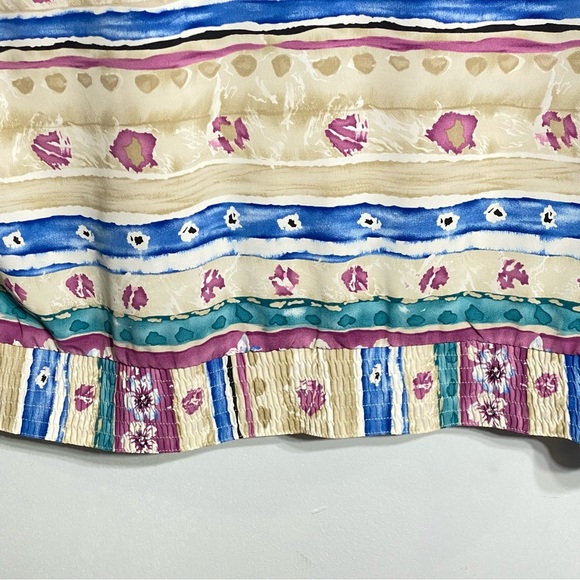 VTG ALFRED DUNNER Womens Plus 16 Multicolor Long Sleeve Collared Pullover Shirt - Picture 5 of 16